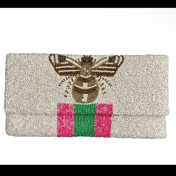 Moyna Bumblebee Beaded clutch NWOT - Picture 1 of 5